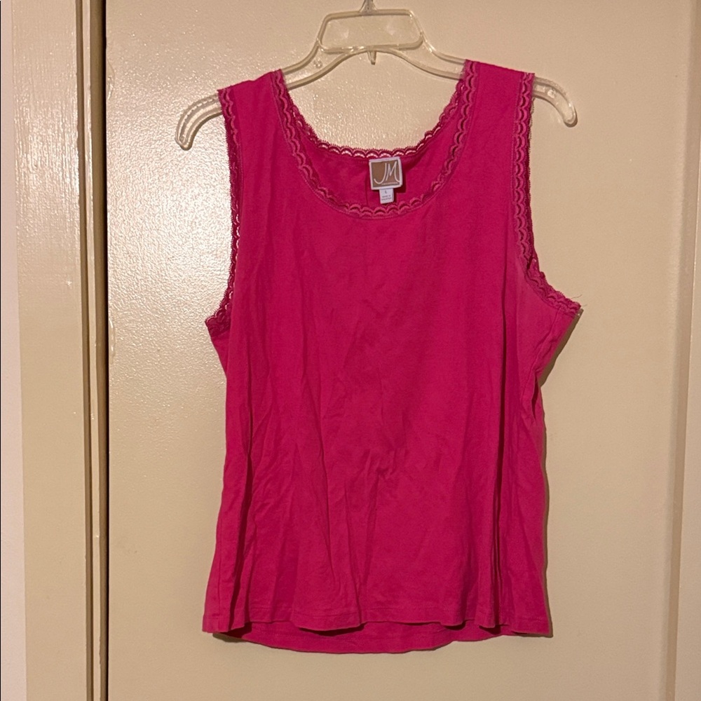 JM Collection Fuchsia Tank Top